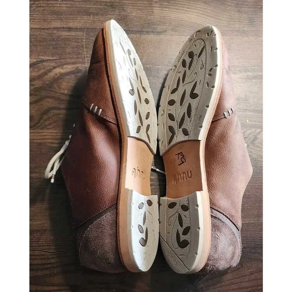 Ahnu Emery Oxford Leather & Suede Preppy Size 8